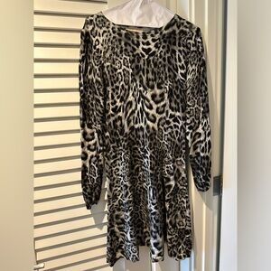 Michael Kors Leopard Sweater Dress